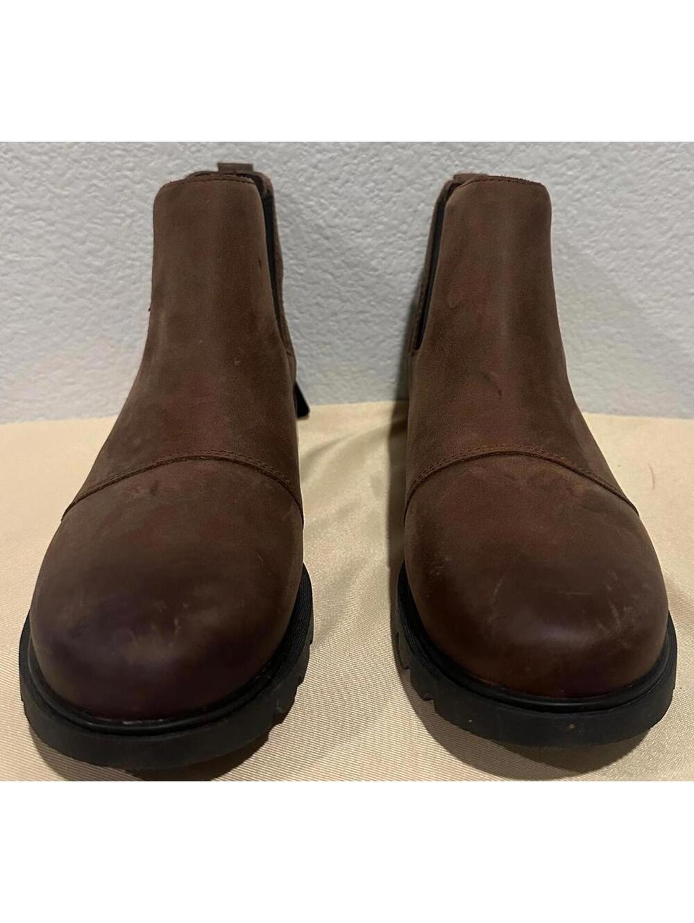 New Sorel III Chelsea Waterproof Leather Boots Women's Size 8
